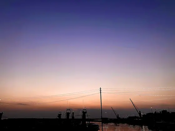 夕闇がせまってきました