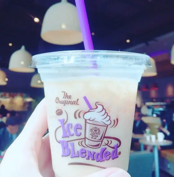 かわいい紫ベースのカップ