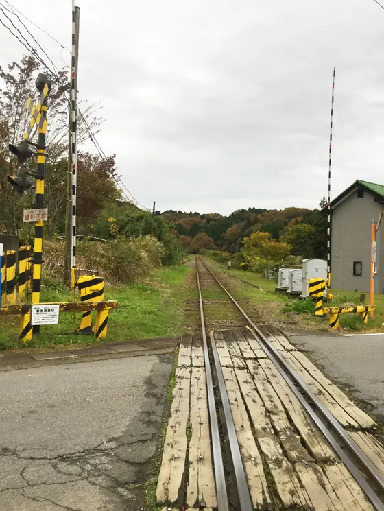 養老渓谷駅踏切