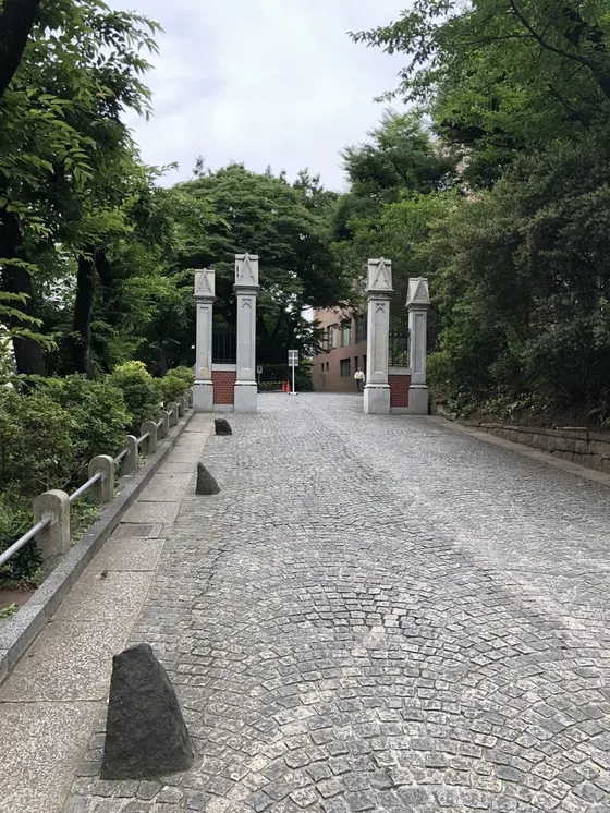 坂の下から
