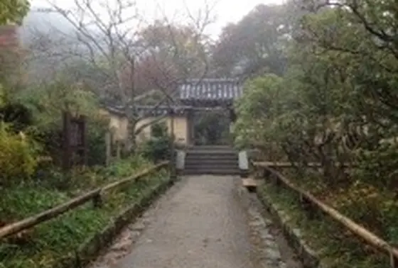 浄瑠璃寺の門が見えた