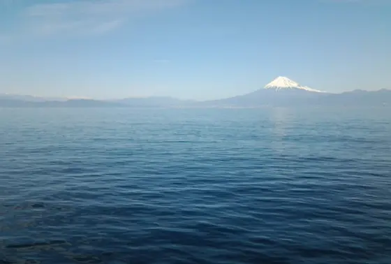 海からの富士山