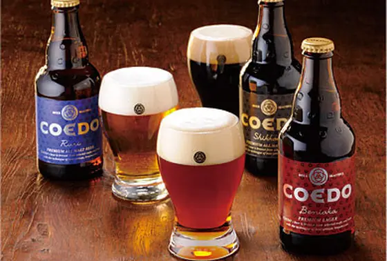 COEDOビールで乾杯！
