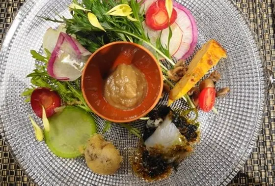 鎌倉野菜をふんだんに使ったお料理。
