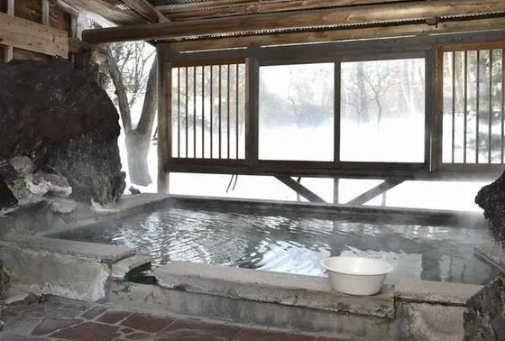 庭園風呂(雪景色)