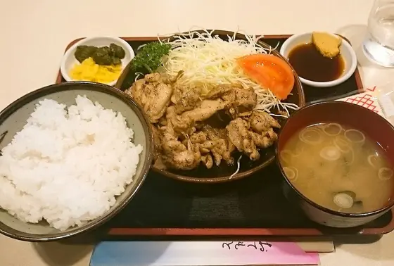 チキンガーリック定食