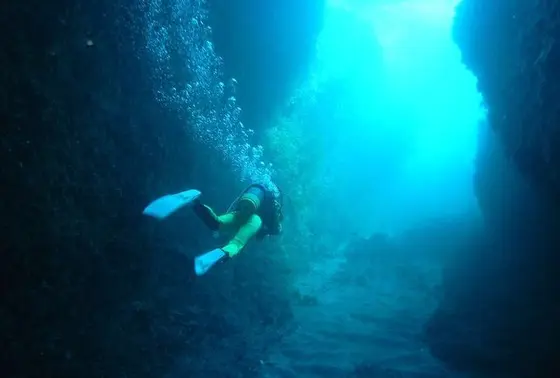 期間限定ですが、海底洞窟もあります。