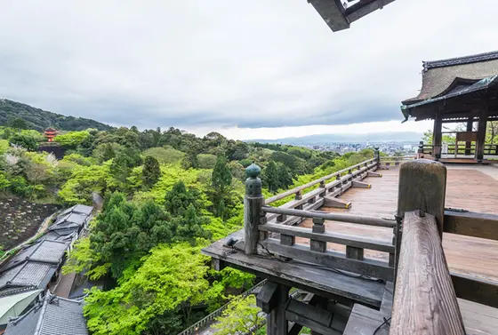 清水の舞台から京都の絶景を堪能