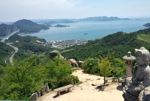 しまなみ海道の入口・因島にてありがた〜い眺めを満喫