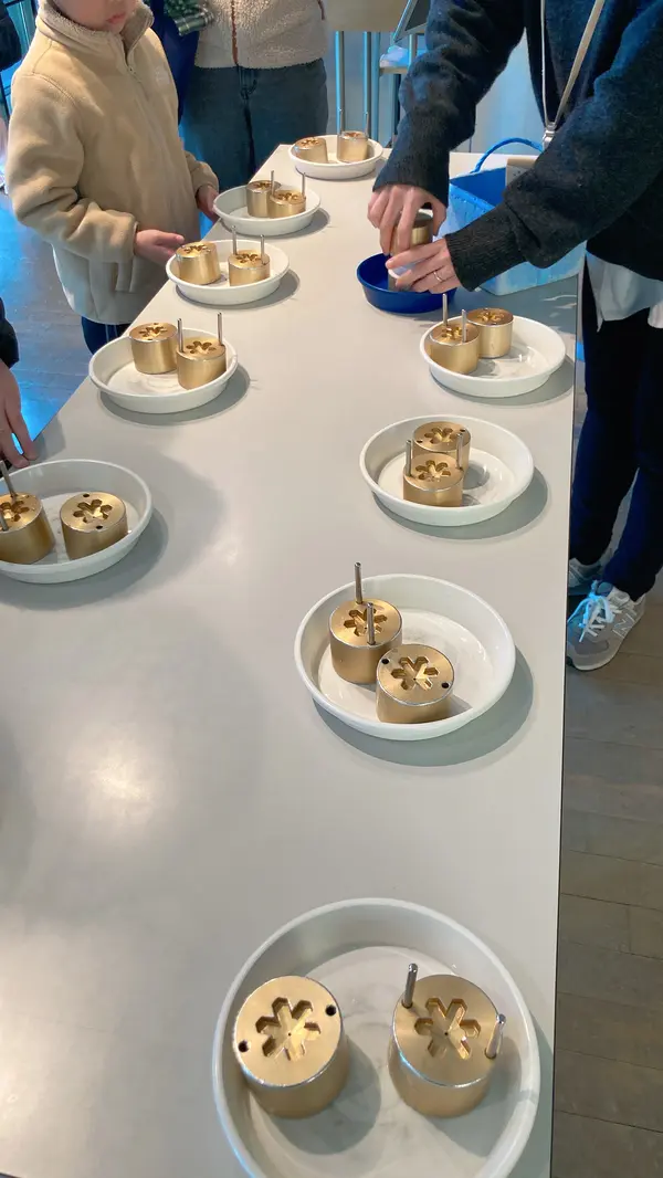 氷のペンダント作り