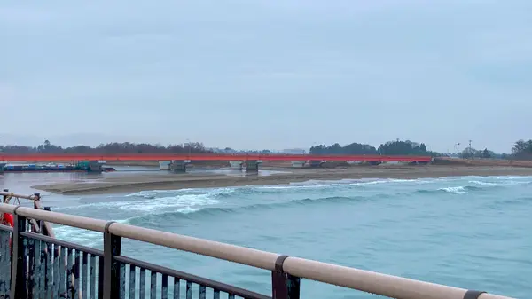 常願寺川の河口がダイナミックすぎた❗️