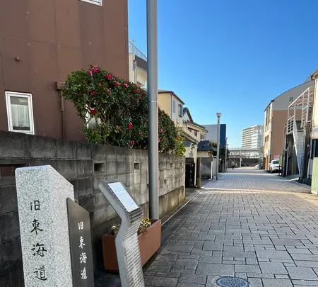 旧東海道 川廓通り碑の写真・動画_image_483602