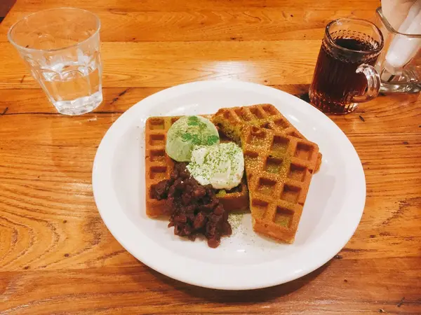 抹茶ワッフル