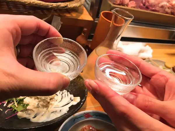 日本酒で乾杯