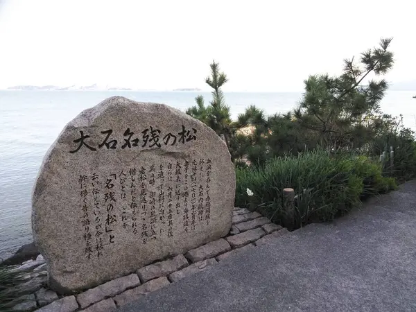 大石名残の松