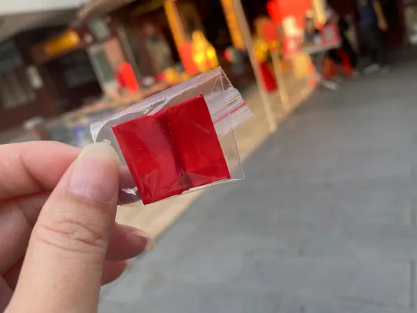 台北霞海城隍廟　赤い糸