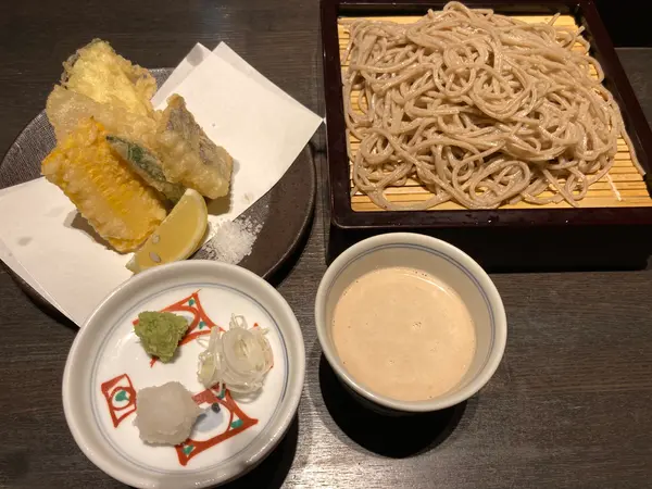 太刀魚と野菜の天ぷらせいろ