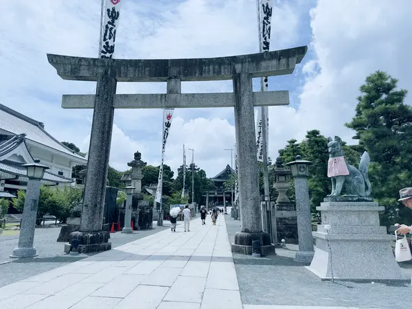 寺院に鳥居⛩