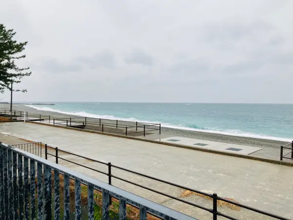 海岸に降りてみて