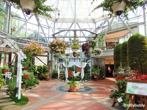 グラスハウスは熱帯植物を中心にした温室エリア
