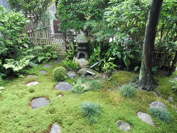 お茶室の庭