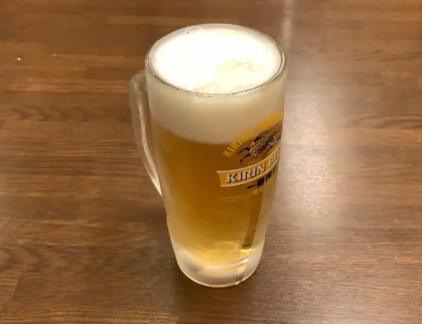 生ビール中ジョッキ  ¥550