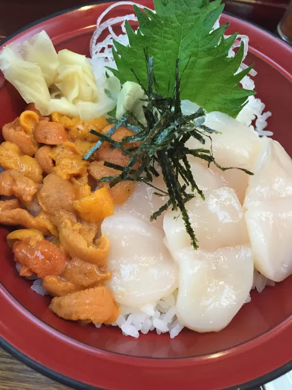ウニ&ホタテ丼