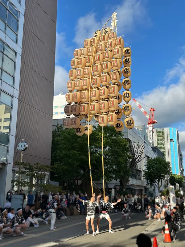 イベントでの竿燈