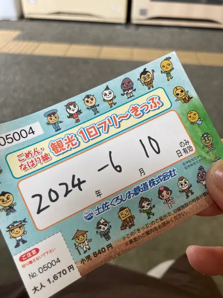 ごめん•なはり線観光1日フリーきっぷ