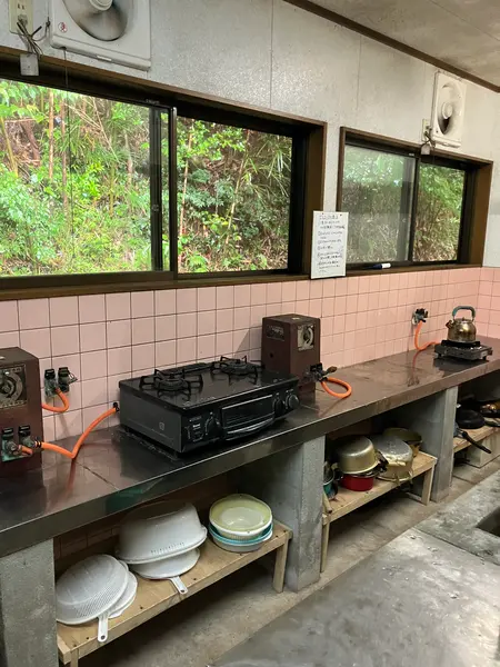 湯治の共同キッチン