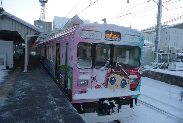 雪の日の伊賀鉄道
