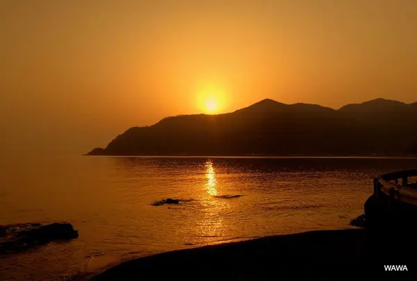 宇和海の夕焼け