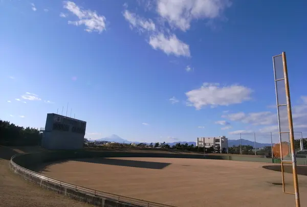 富士山が見えるスタジアム