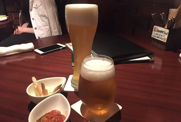 ビールのサイズは2種類