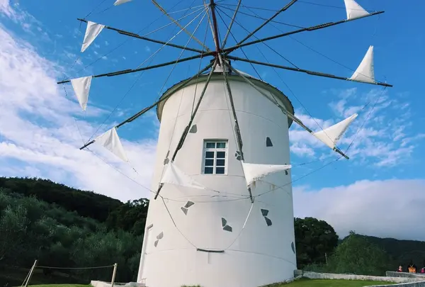 オリーブ公園 ギリシャ風車の写真・動画_image_199846