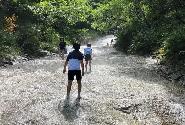 カムイワッカの湯の滝