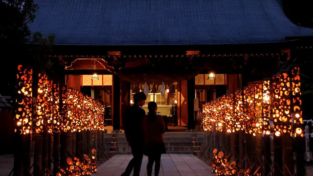【終了】秋の夜長は菊池温泉の竹灯り「ほの宵まつり」で幻想的な一夜を♪