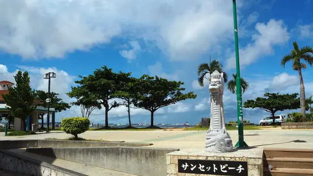沖縄海沿いドライブー！