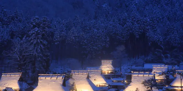 2019 Kyoto Miyama Snow Lantern Festival