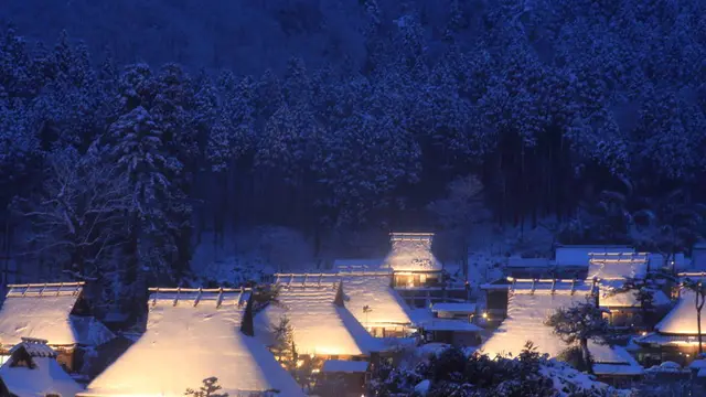 2019 Kyoto Miyama Snow Lantern Festival