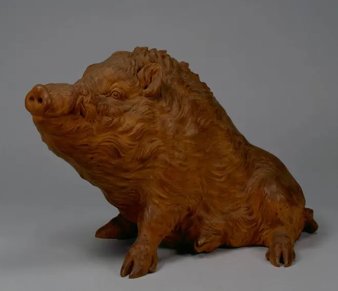 「野猪」石川光明作 大正元年(1912) 石川光明氏寄贈　東京国立博物館蔵