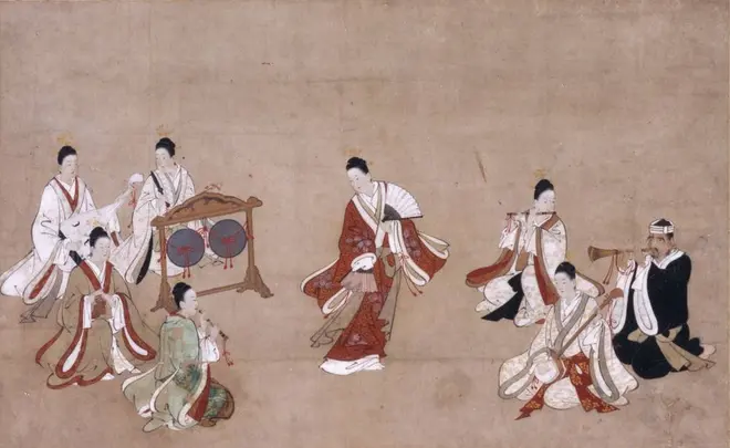 琉球人舞楽之図