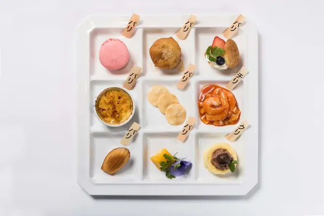  「YOKO FUCHIGAMIのパリ・バリ デザートプレート」　1,190円（税抜）