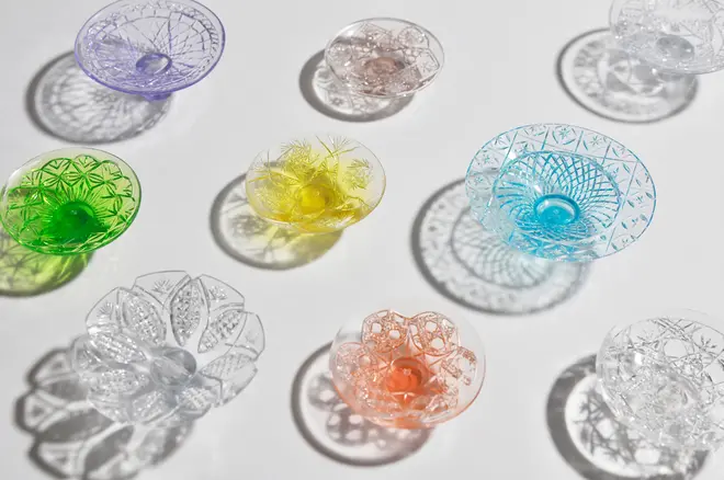 高田安規子・政子《カットグラス》　2014年　作家蔵  Akiko & Masako Takada Cut Glass 2014