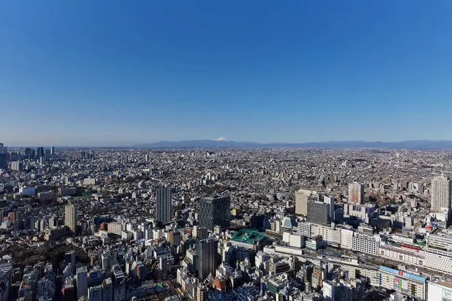 展望台からの景色（池袋駅・富士山方面） イメージ
