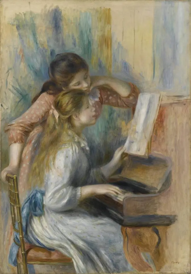 オーギュスト・ルノワール《ピアノを弾く少女たち》1892年頃 116×81cm Photo (c) RMN-Grand Palais (musée de l’Orangerie)／Franck Raux／distributed by AMF