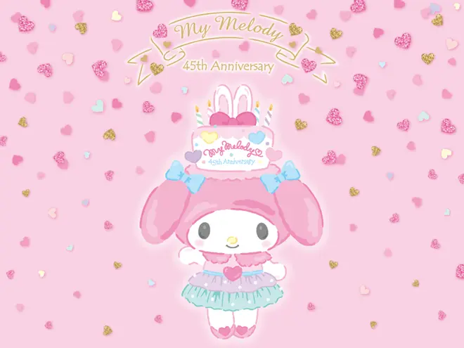 “My Melody 45th Anniversary”期間限定ショップキービジュアル （C）’76,’20 SANRIO 著作（株）サンリオ
