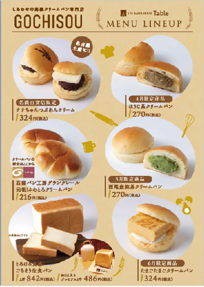 幸せの高級クリームパン「GOCHISOU」
