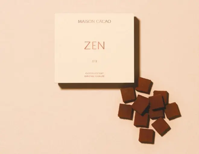 「アロマ生チョコレート『ZEN』（ほうじ茶）」