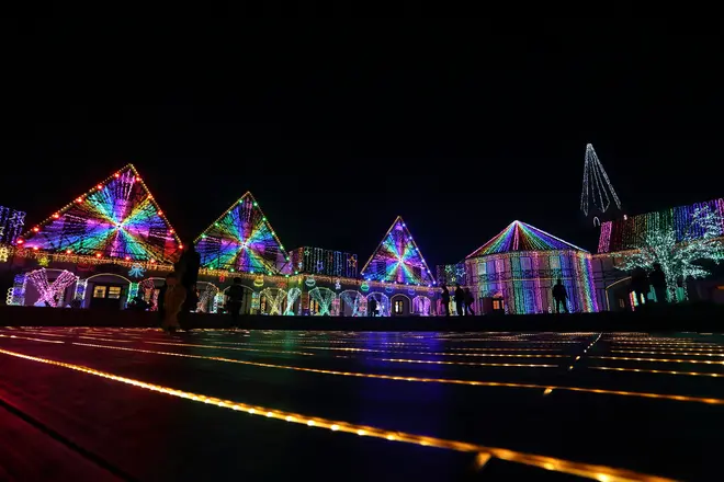 光のトリックアートや巨大な地上絵などのイルミネーションイベントが東京ドイツ村で今年も開催 Holiday ホリデー